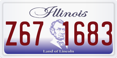 IL license plate Z671683