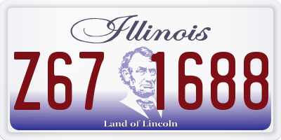 IL license plate Z671688