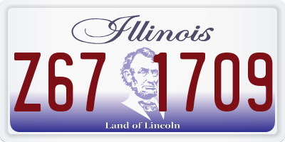 IL license plate Z671709