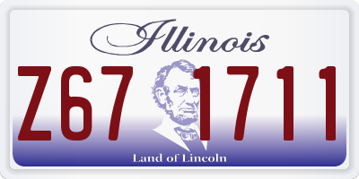 IL license plate Z671711