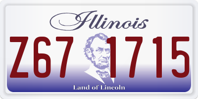 IL license plate Z671715