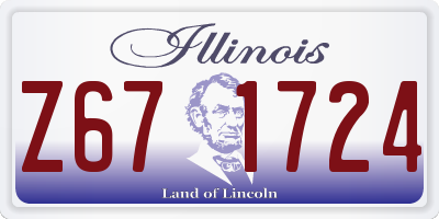 IL license plate Z671724