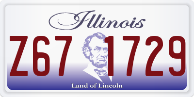 IL license plate Z671729