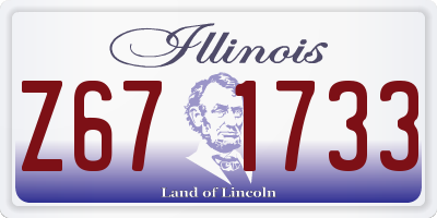 IL license plate Z671733
