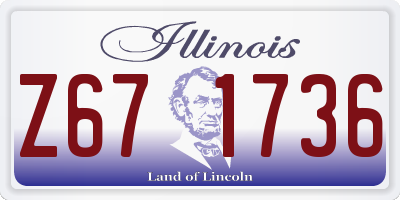 IL license plate Z671736