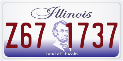 IL license plate Z671737