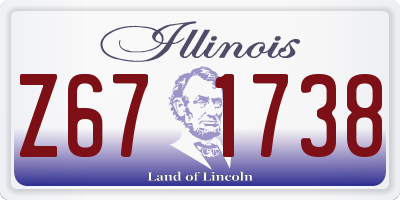 IL license plate Z671738