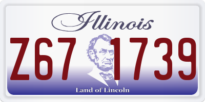IL license plate Z671739