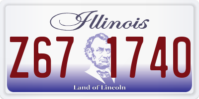 IL license plate Z671740