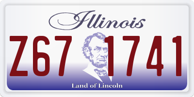 IL license plate Z671741