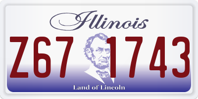 IL license plate Z671743
