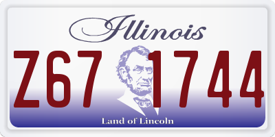 IL license plate Z671744