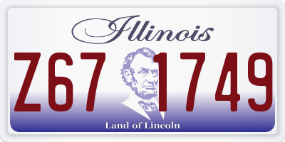 IL license plate Z671749