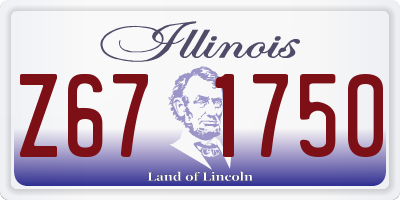 IL license plate Z671750