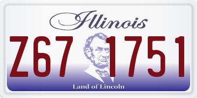 IL license plate Z671751