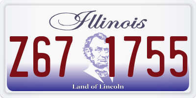 IL license plate Z671755