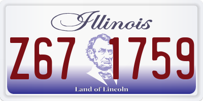 IL license plate Z671759