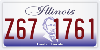 IL license plate Z671761