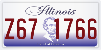 IL license plate Z671766