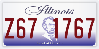 IL license plate Z671767