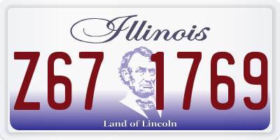 IL license plate Z671769