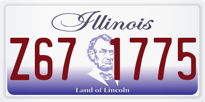 IL license plate Z671775
