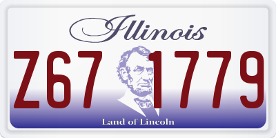 IL license plate Z671779