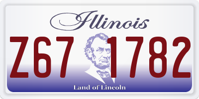 IL license plate Z671782