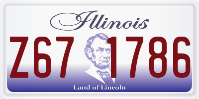 IL license plate Z671786