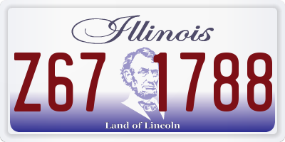 IL license plate Z671788