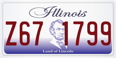 IL license plate Z671799