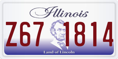 IL license plate Z671814