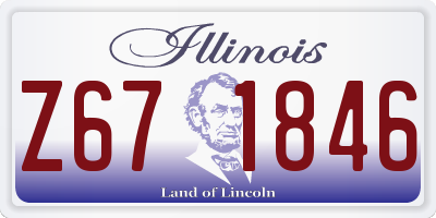IL license plate Z671846