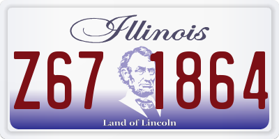 IL license plate Z671864