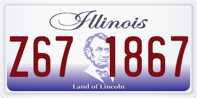 IL license plate Z671867