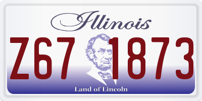 IL license plate Z671873