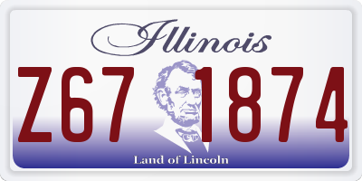 IL license plate Z671874