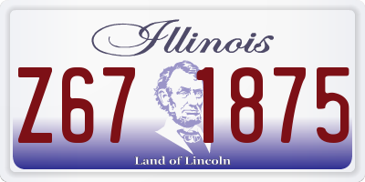 IL license plate Z671875