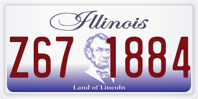 IL license plate Z671884