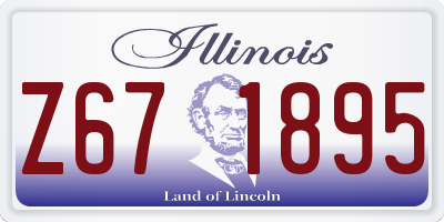 IL license plate Z671895