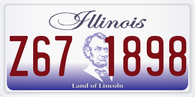IL license plate Z671898