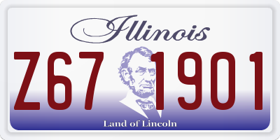 IL license plate Z671901