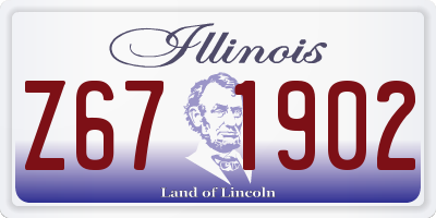 IL license plate Z671902