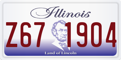 IL license plate Z671904