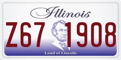 IL license plate Z671908