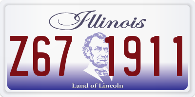 IL license plate Z671911