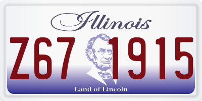 IL license plate Z671915