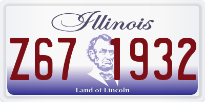 IL license plate Z671932