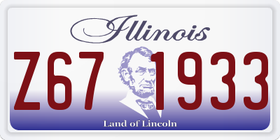 IL license plate Z671933