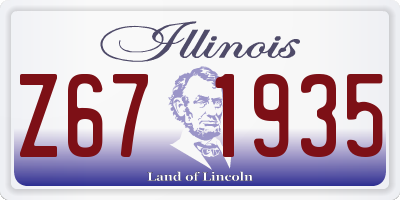 IL license plate Z671935